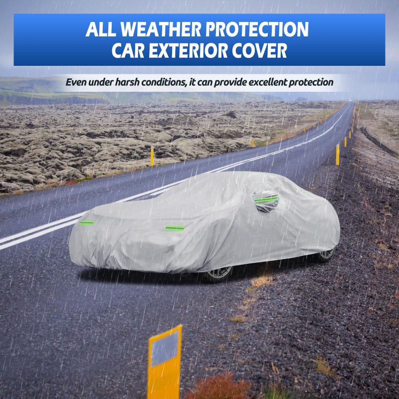 Migaven Car Cover Custom Fit for 1998-2025 Porsche 911, Migaven Waterproof Full Exterior Cover Sun Rain Protection with Door Zipper and Cotton Lining - Image 5